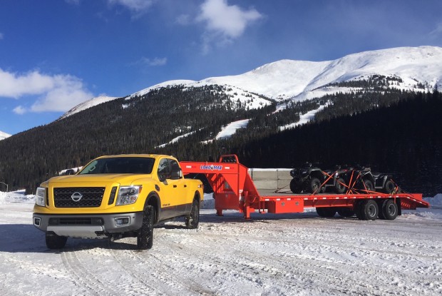 Nissan titan pulling gooseneck #4