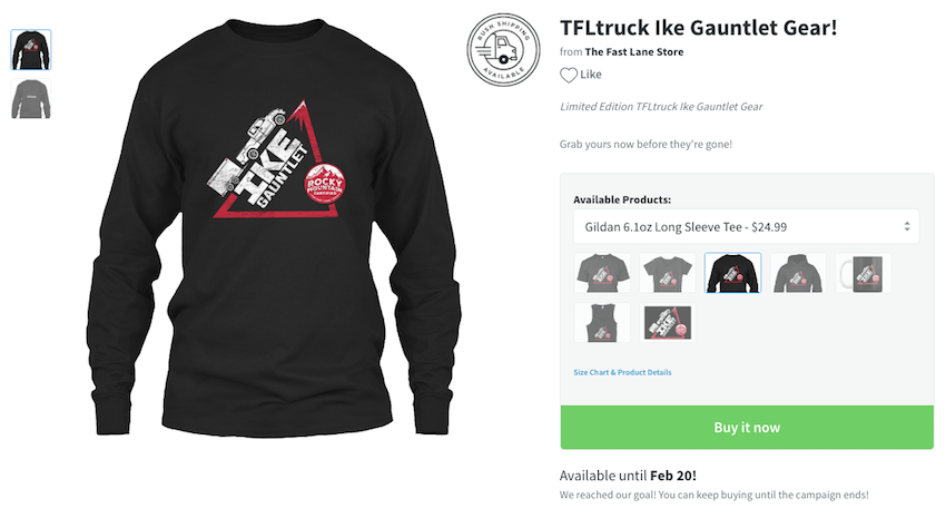 2017 ike gauntlet towing test shirt hoodie mug sticker sale