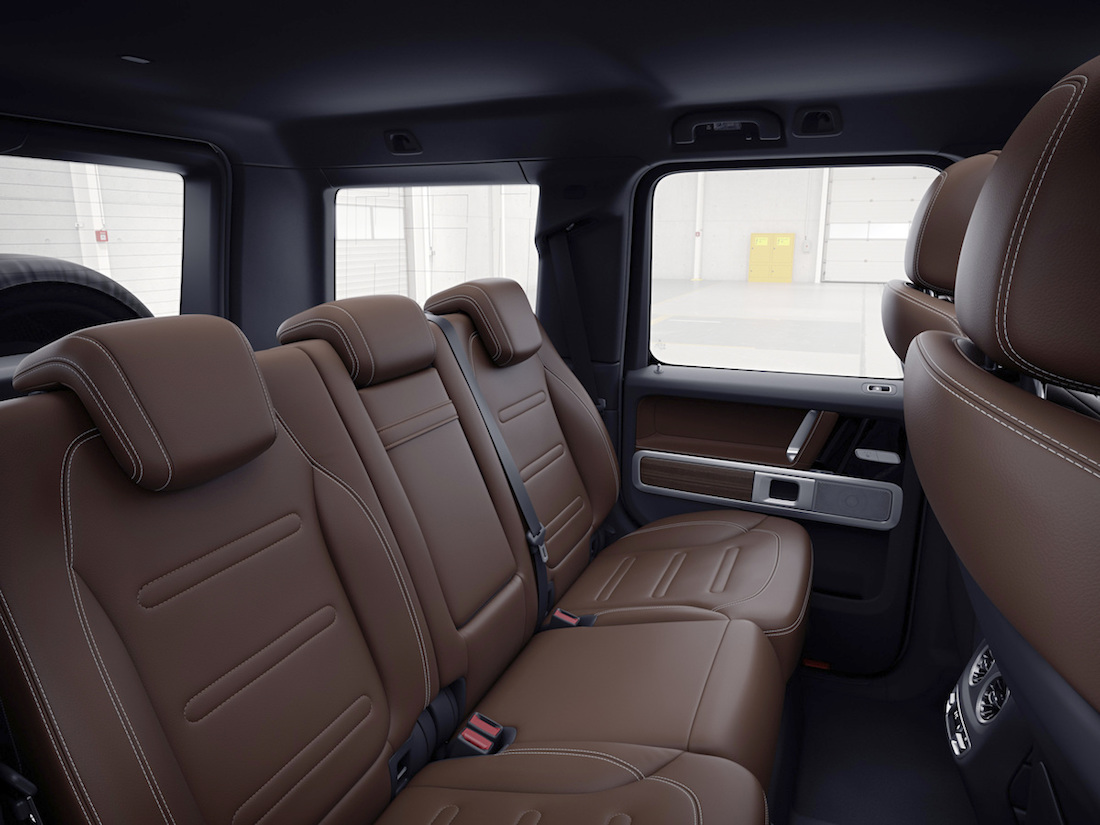 2019mercedesgwagonrearseat The Fast Lane Truck