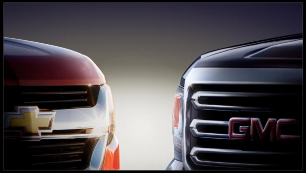 Behold: the GMC Canyon and Chevrolet Colorado... well, part of them.