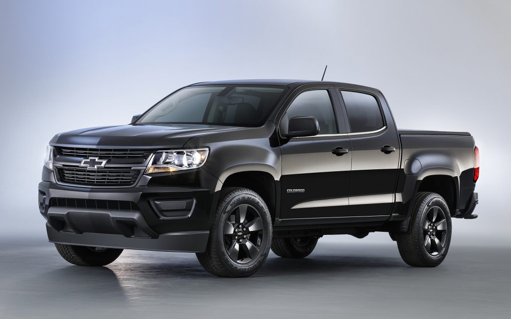 2017 Chevy Colorado Gets More V6 And An 8 Sd Transmission 2016 Chevrolet Colorado Midnight Edition
