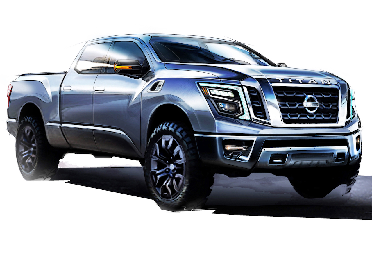 Design sketches: 2016 Nissan TITAN - The Fast Lane Truck