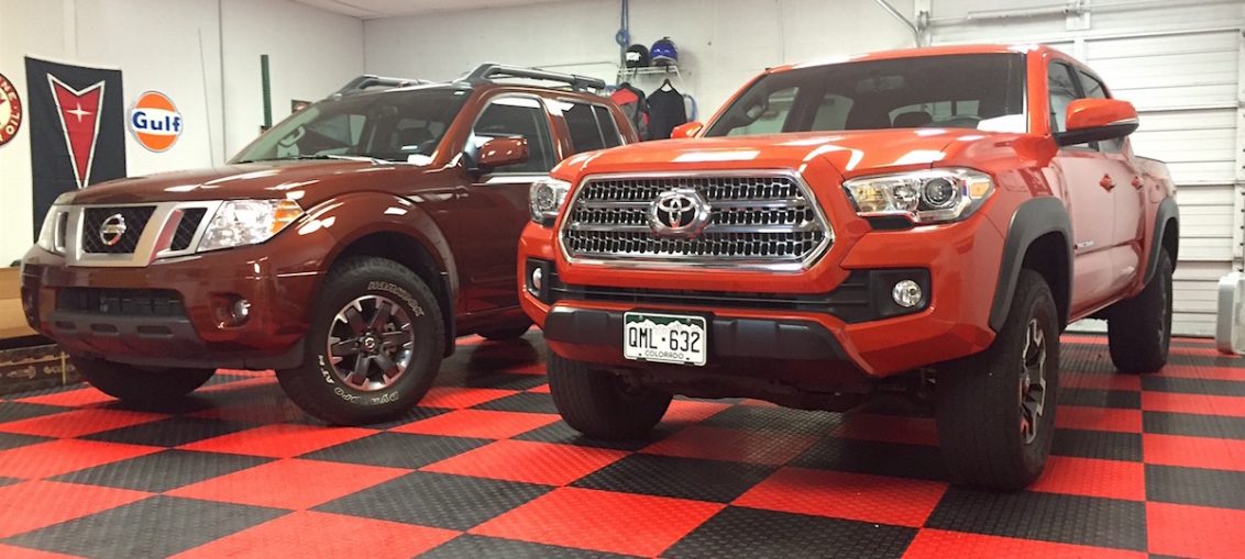 2016 Toyota Tacoma Trd Off Road 4x4 Vs Nissan Frontier Pro 4x By 2016 Toyota Tacoma Trd Off Road 4x4 Vs Nissan Frontier Pro 4x By The Numbers Comparison Fast Lane Truck