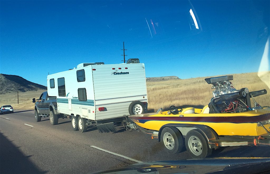 Towing dual trailers in Colorado