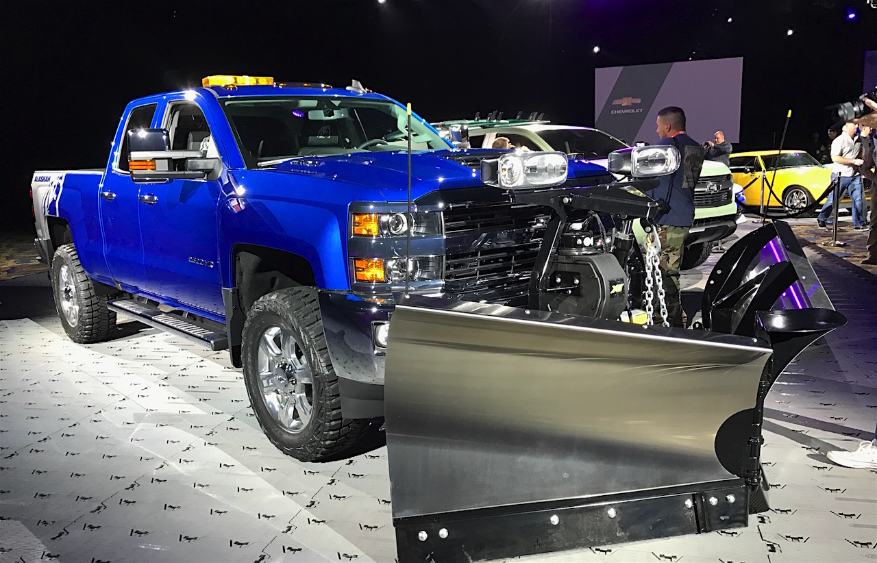 2017 Chevy Silverado HD Alaskan Shows Off Its Plow in Las ...