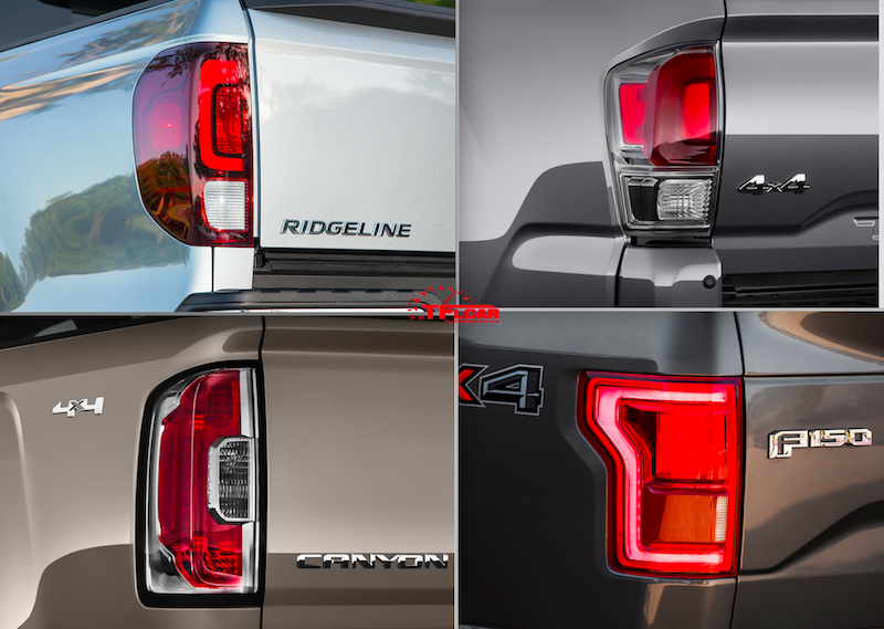 2017 pickup truck tail lights tacoma canyon f-150 ford ridgeline super duty sierra