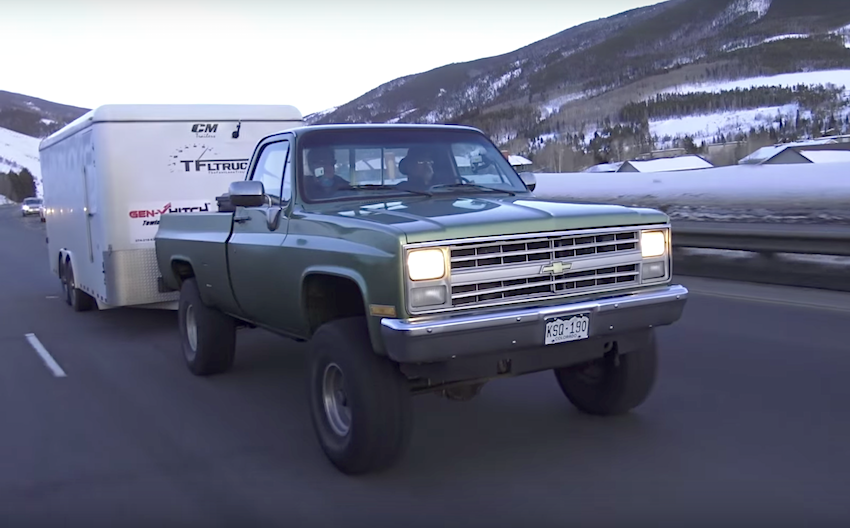 1985 chevy k10 truck towing extreme review