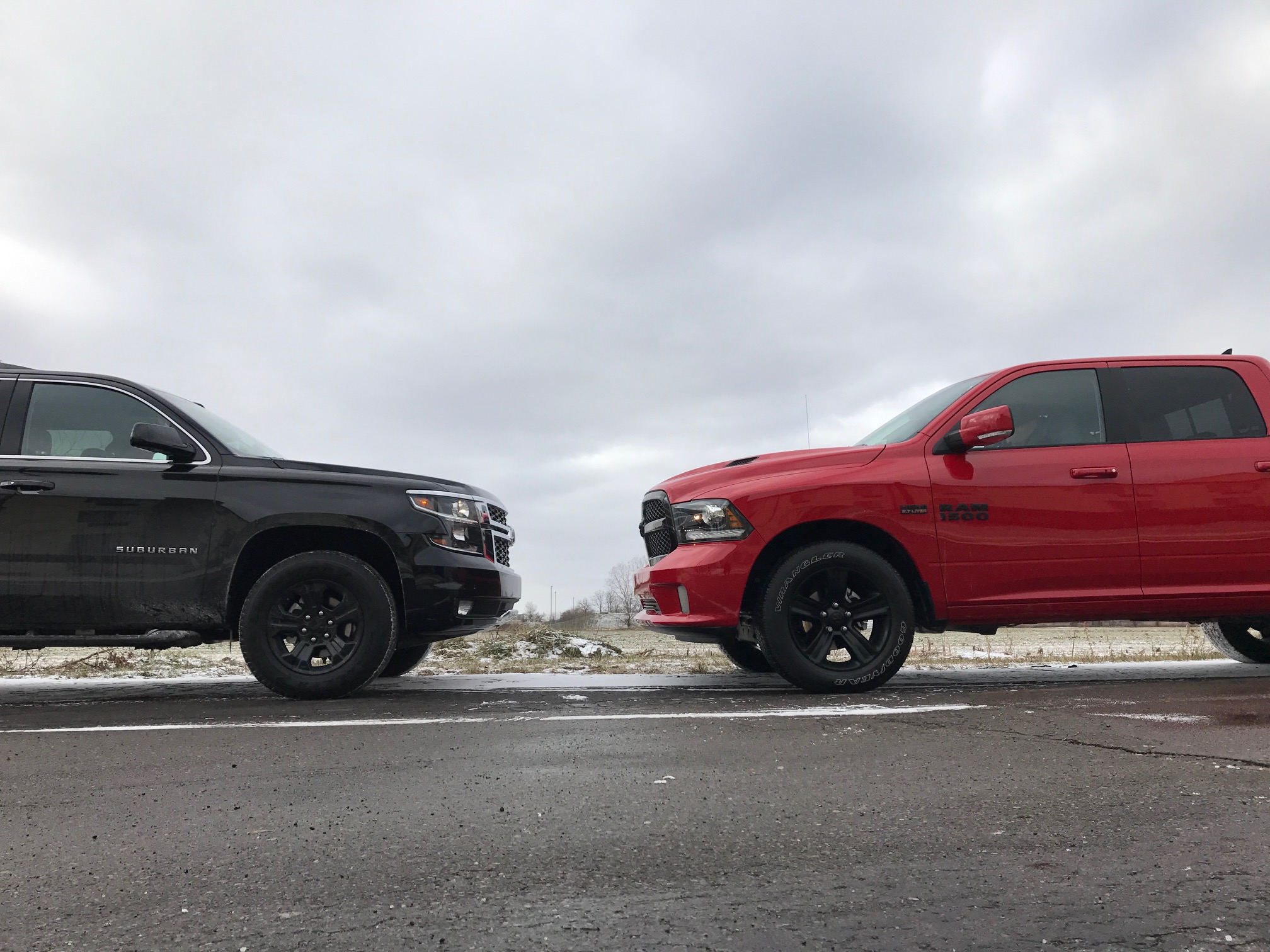 Bad Trucks In Detroit 2017 Chevrolet Suburban Z71 Midnight We Took A 2017 Chevy Suburban Z71 Midnight Edition And Pitted It Against The Ram 1500 Mopar Hemi Night Package Why S Based On An Argument That Roman