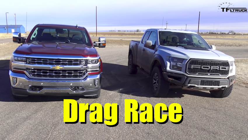 2017 Ford Raptor Turbo V6 Vs Chevy Silverado 6 2l V8 Drag 2017 Ford Raptor Turbo V6 Vs Chevy Silverado 6 2l V8 Drag Race You Asked For Video The Fast Lane Truck