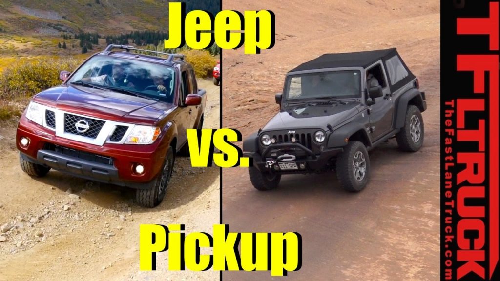 Which Is Better Off Road A Jeep Or Midsize Pickup Truck Video Jeep Wrangler Or Midsize Pickup Truck