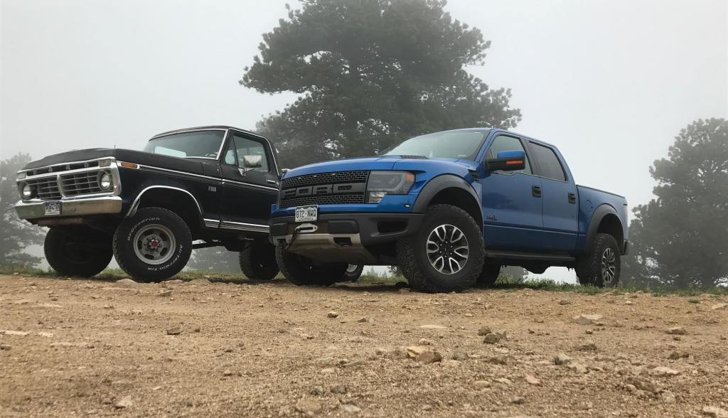 Old Vs New Ford F250 Highboy And Ford Raptor Take On