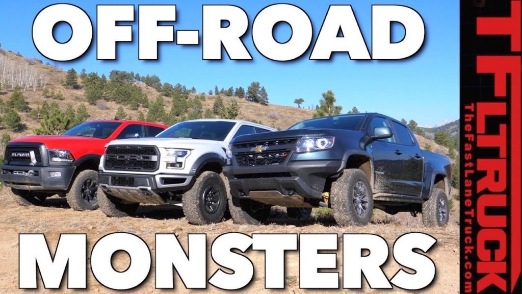 2018 chevy colorado zr2 ford raptor ram power wagon off-road comparison