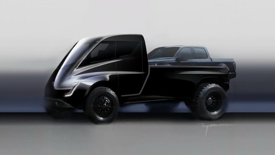 What If A Tesla Electric Pickup Truck Was A Medium Duty Semi