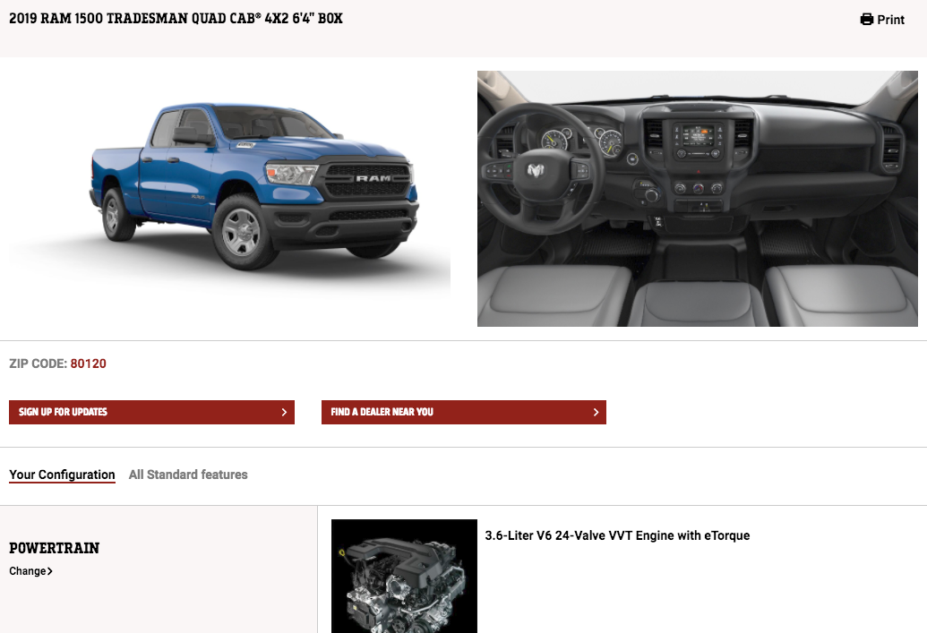 2019 Ram 1500 Tradesman Interior Blue V6 The Fast Lane Truck