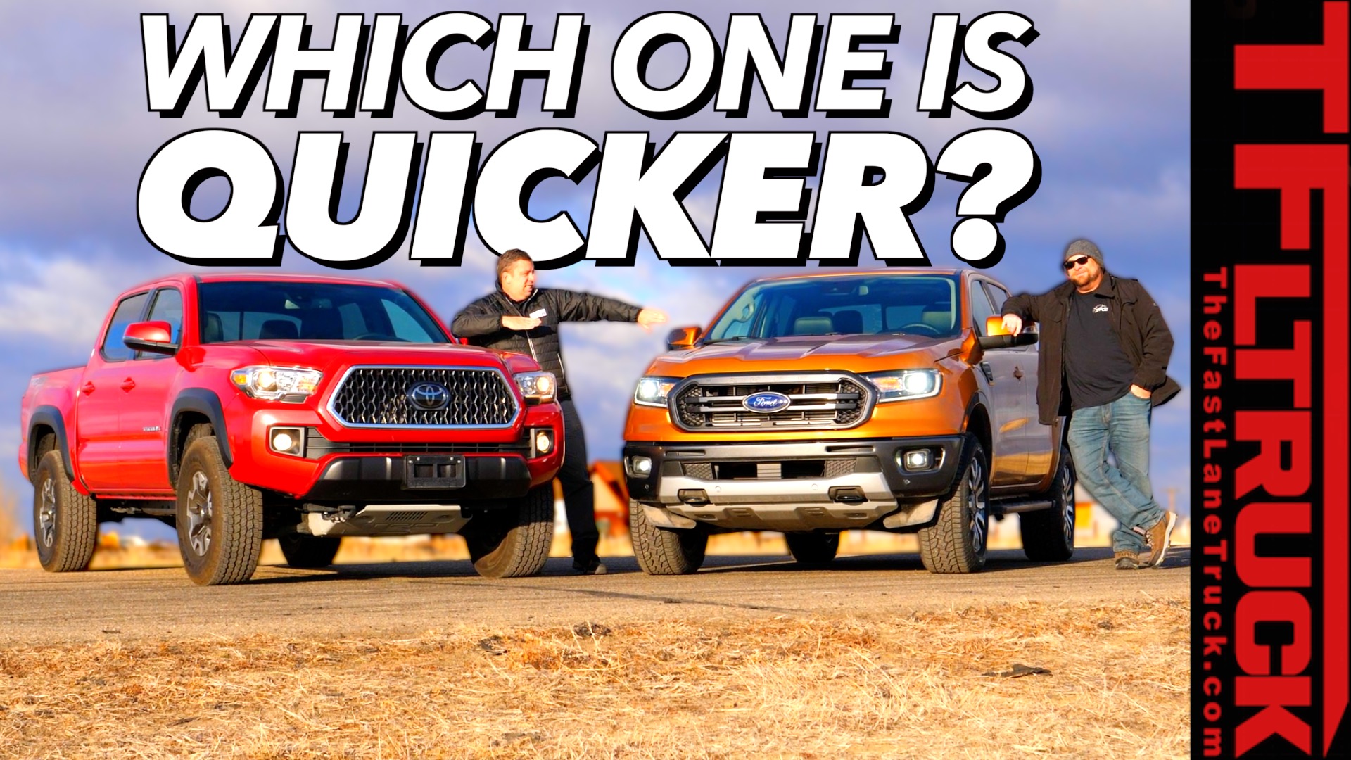 2019 Ford Ranger 0 60 Mph And Toyota Tacoma Drag Race Video
