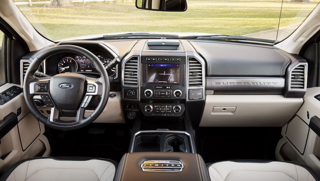 2020 Ford Super Duty Limited Dash Interior The Fast Lane Truck