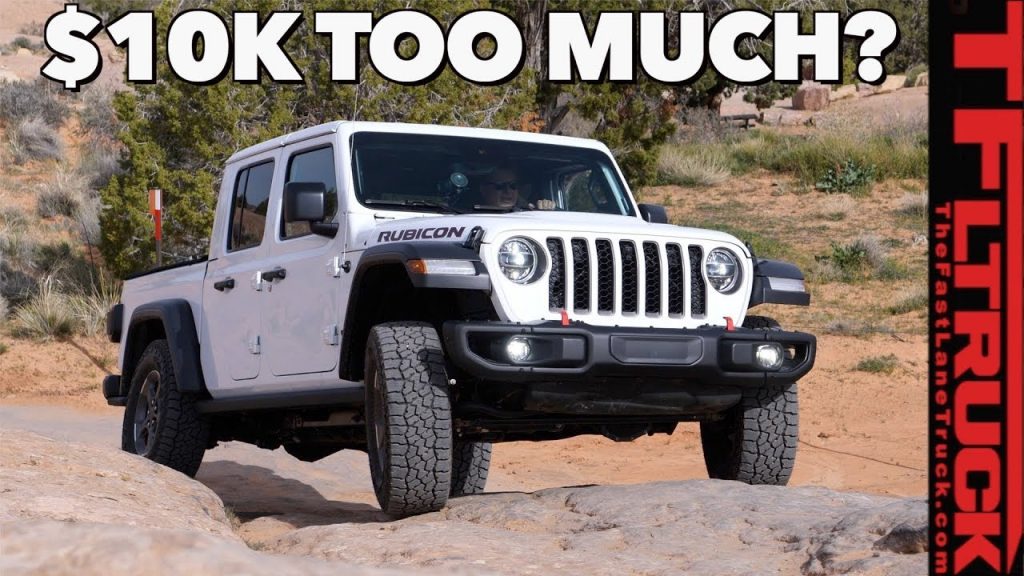 2020 Jeep Gladiator Rubicon price comparison 4x4 ram rebel power wagon