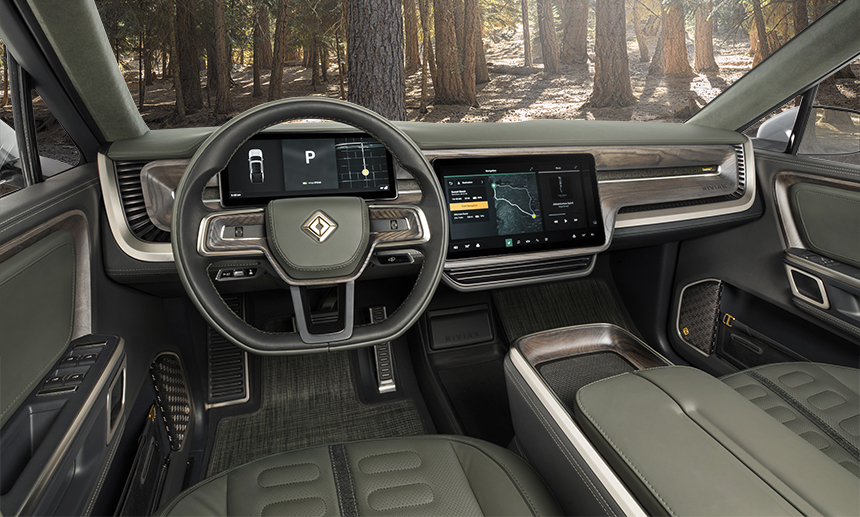 Rivian R1t Dash Interior The Fast Lane Truck