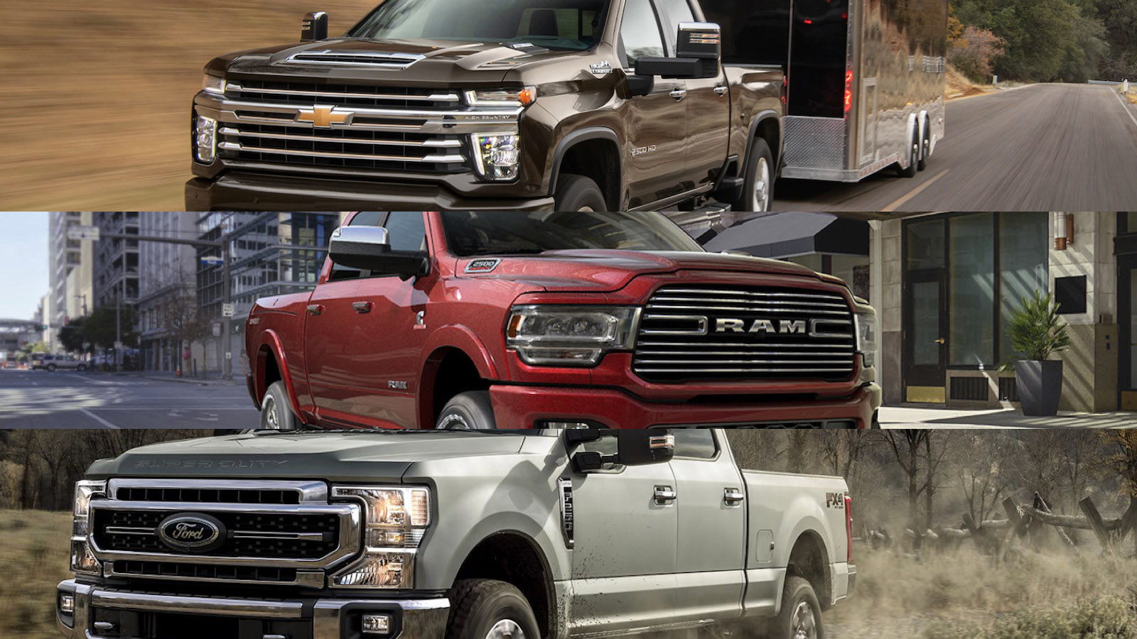 3 4 Ton Truck Towing Capacity Comparison Chart