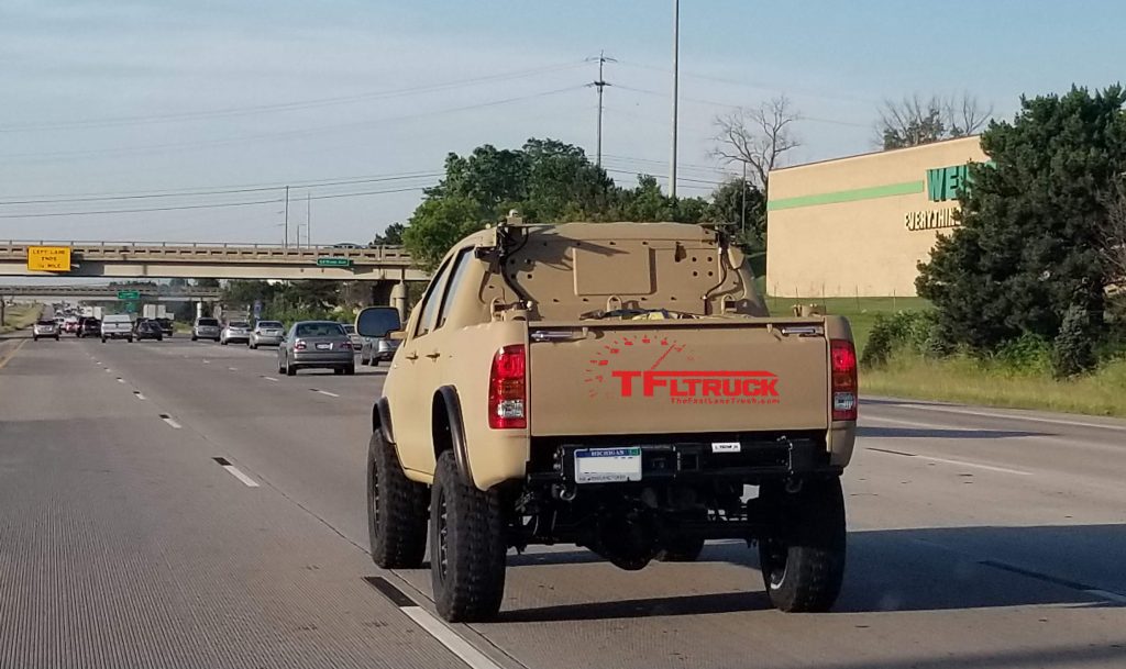 toyota hilux military version truck michigan spied