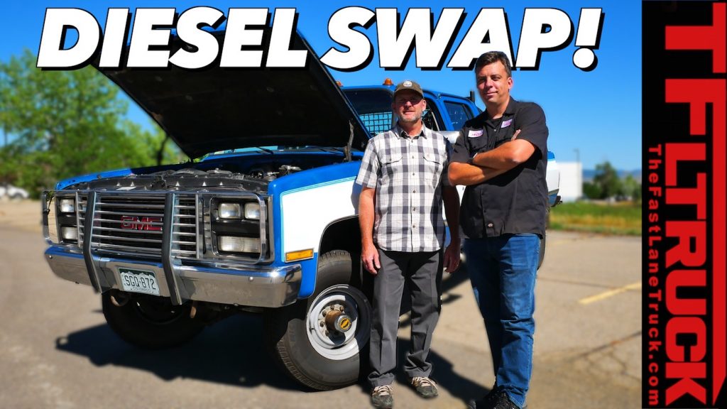 1990 gmc k 3500 4x4 4wd cummins diesel chevy swap k-30