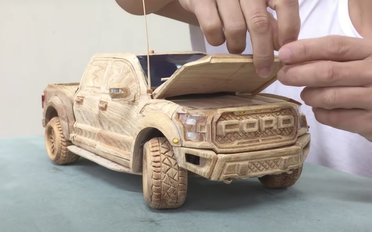 wooden ford truck