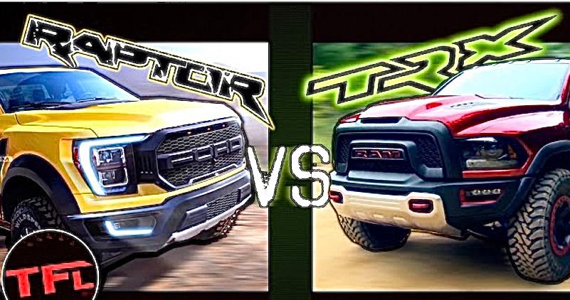 A New 2021 Ford F 150 Raptor Is Coming Here S How It Compares To The New 2021 Ram Rebel Trx Video The Fast Lane Truck