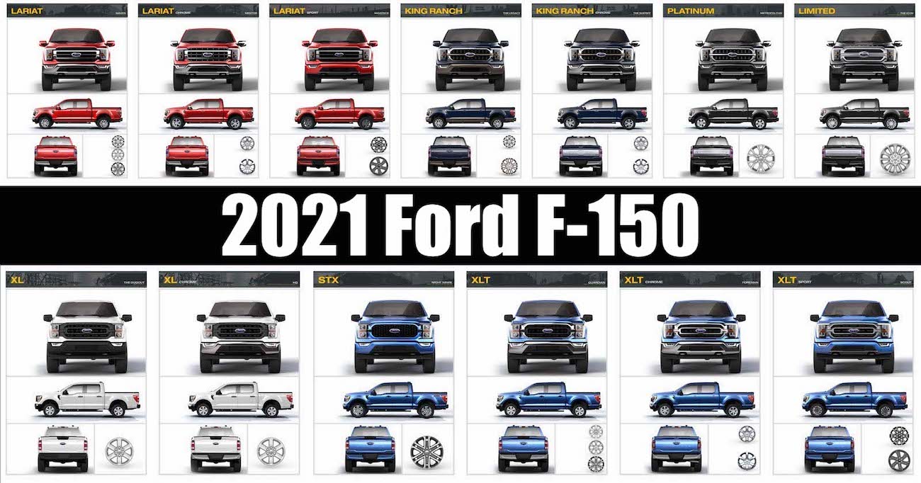 The New 2021 Ford F 150 Has 13 Unique Trims Which One Is Best For