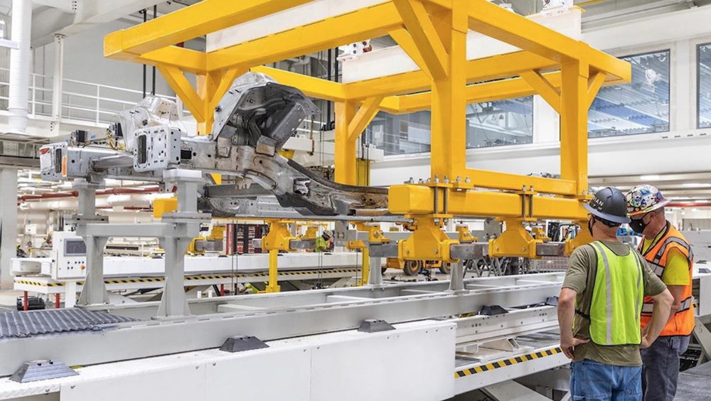 rivian ev truck factory